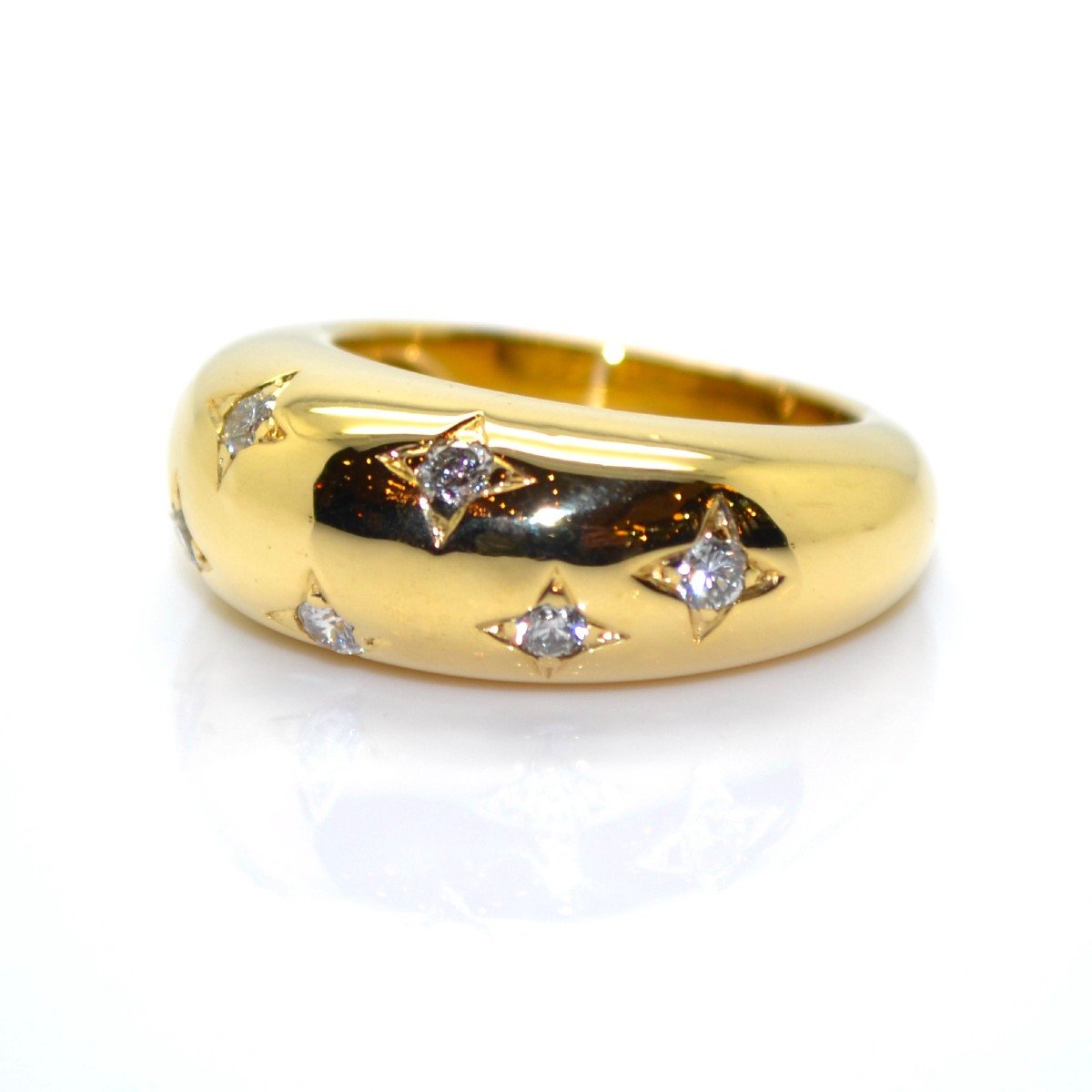 Bague Jonc Constellation En Or Et Diamants-photo-2