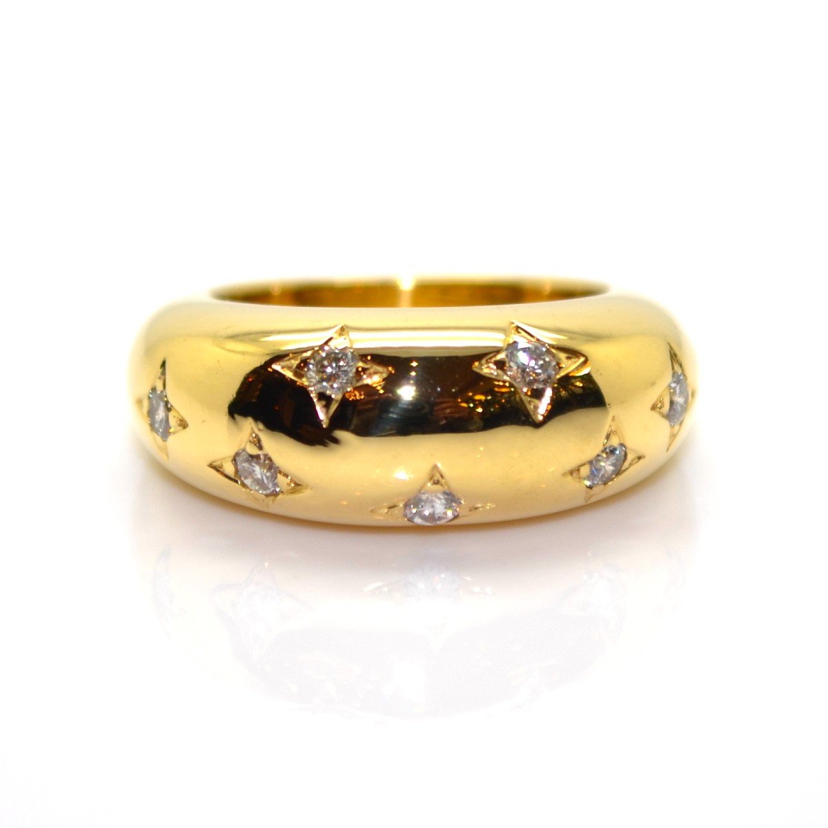 Bague Jonc Constellation En Or Et Diamants