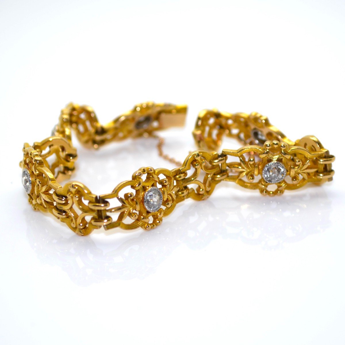 Bracelet Ancien Or Et Diamants-photo-1