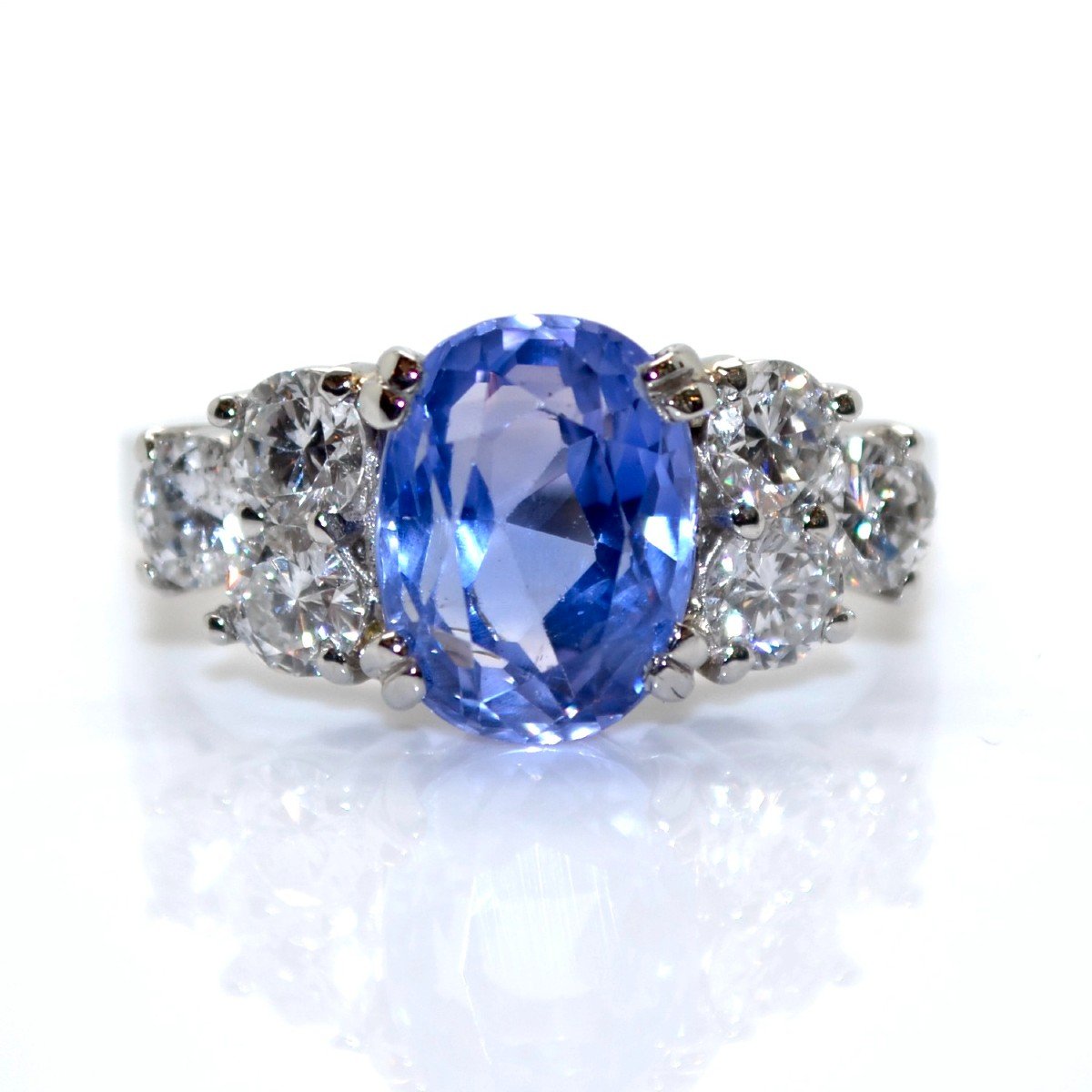 Sapphire And Diamond Ring