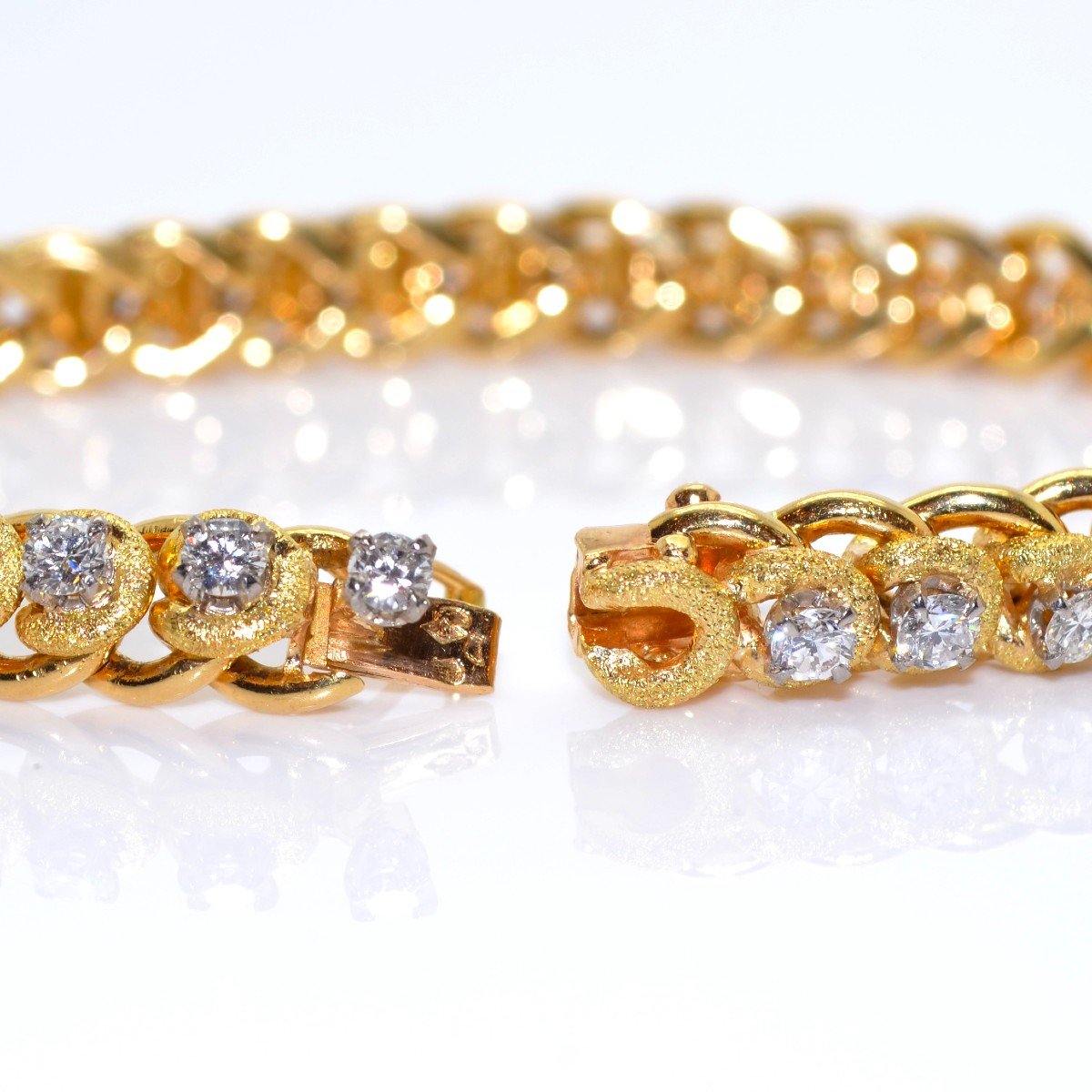 Vintage Gold And Diamond Bracelet-photo-2