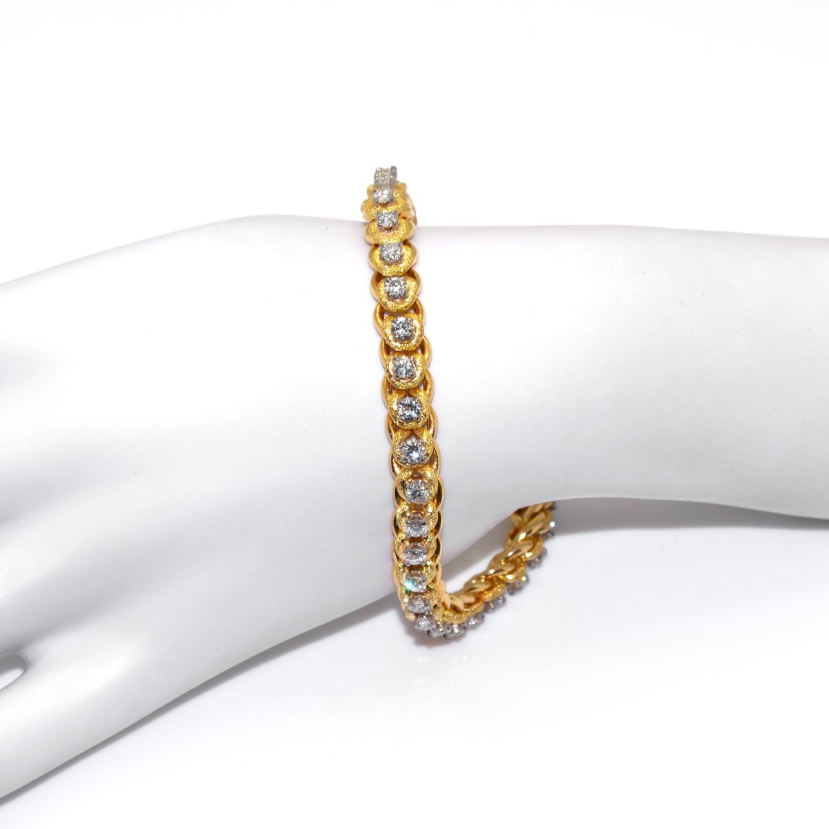 Vintage Gold And Diamond Bracelet-photo-1