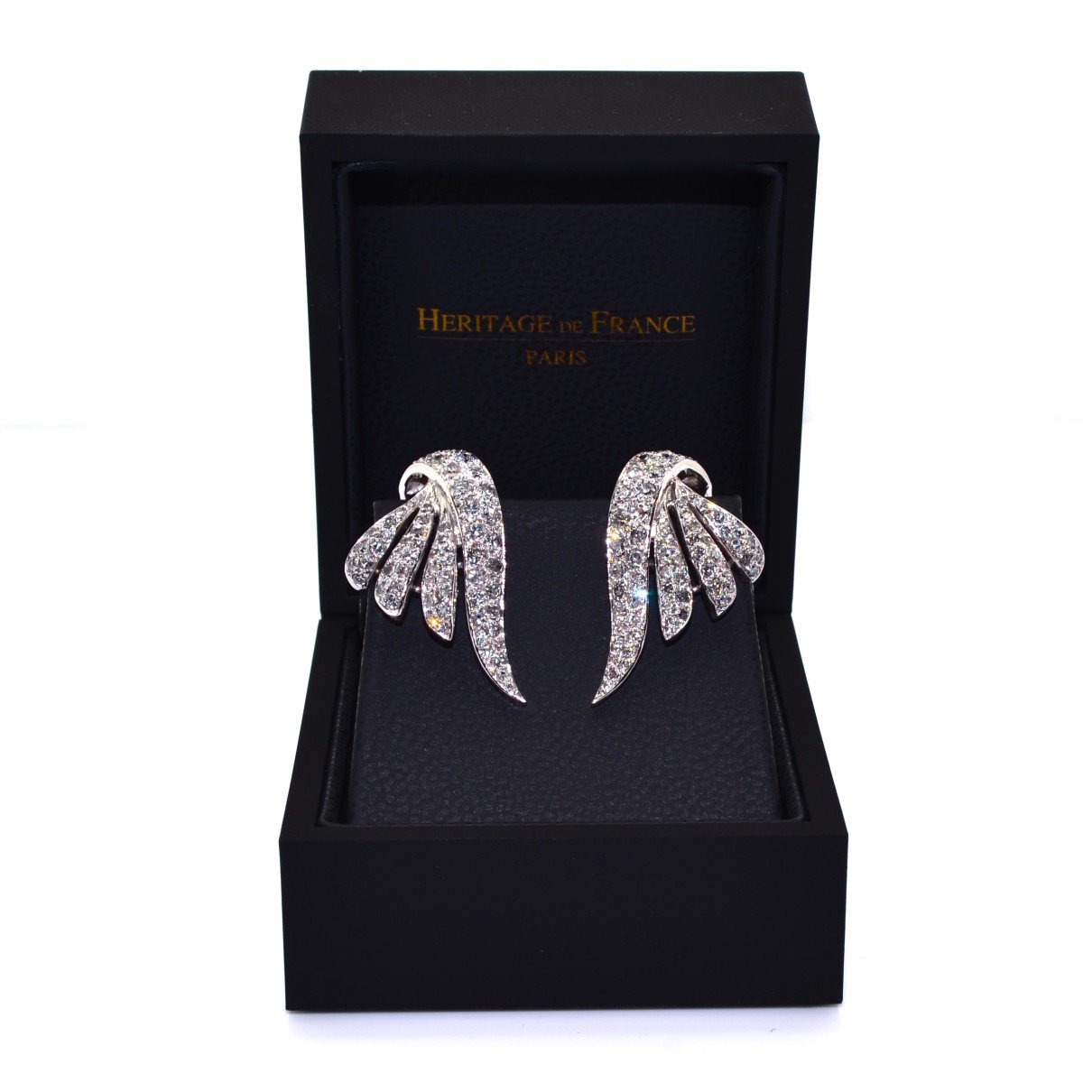 Art Deco Diamond Earrings-photo-3