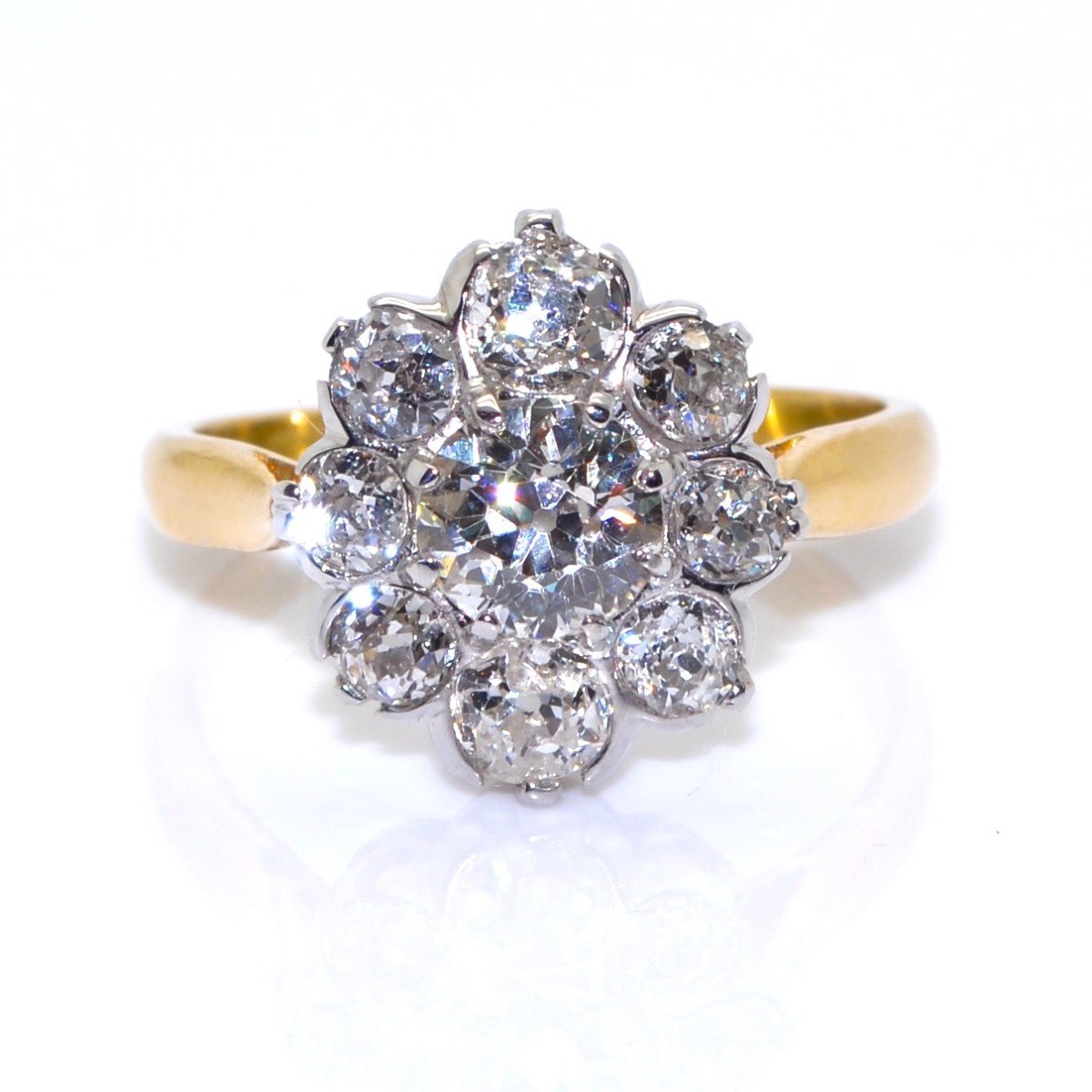 Pompadour Diamond Ring