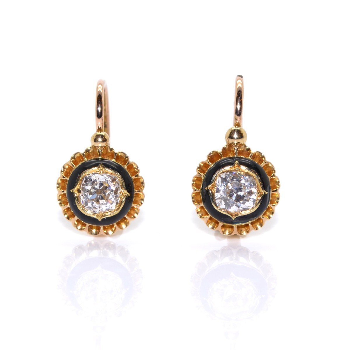 Dormeuses Diamond Earrings