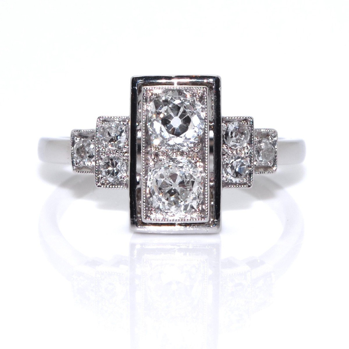 Diamond Art Deco Ring