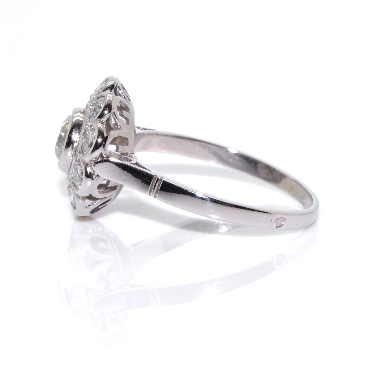 Art Deco Diamond Cluster Ring-photo-3