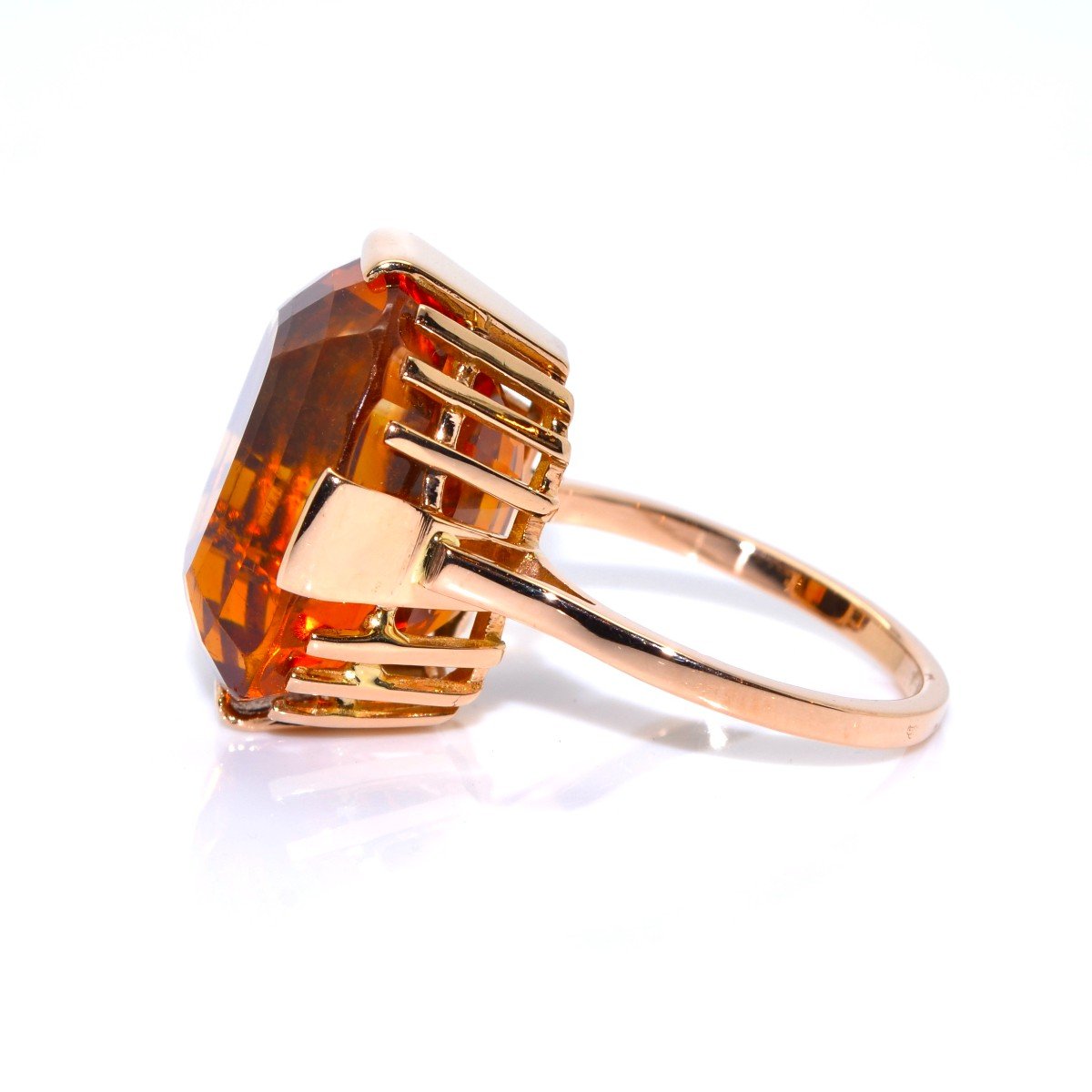 Bague Citrine Vintage-photo-3