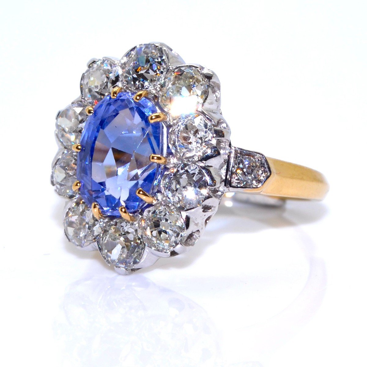 Bague Pompadour Saphir Et Diamants-photo-2