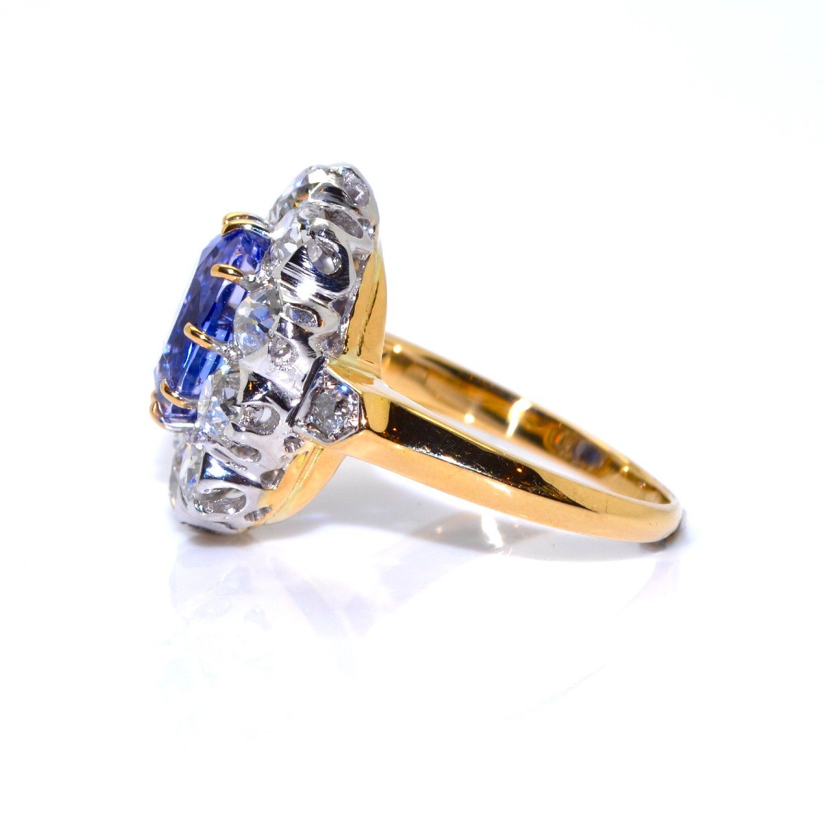 Bague Pompadour Saphir Et Diamants-photo-1