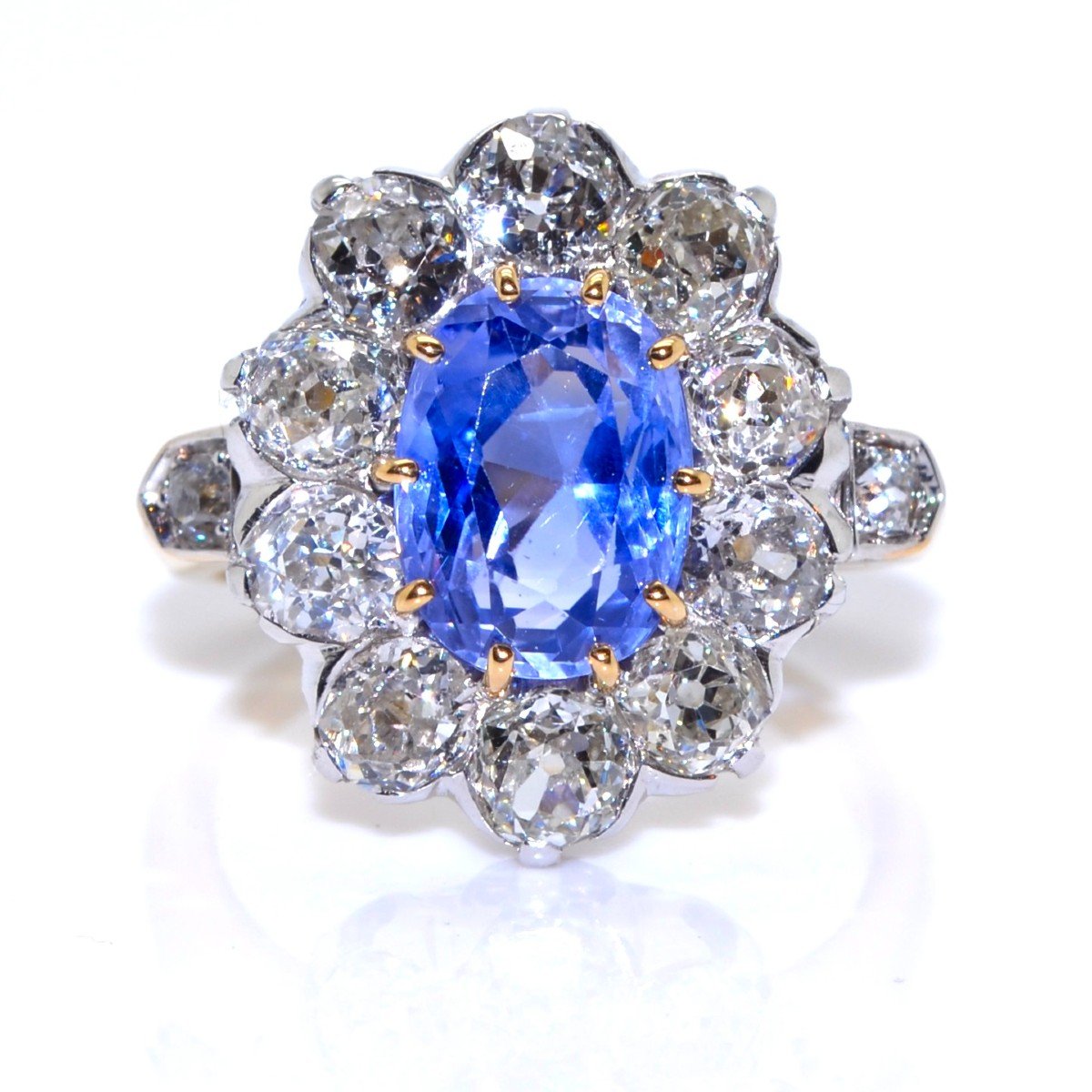 Bague Pompadour Saphir Et Diamants