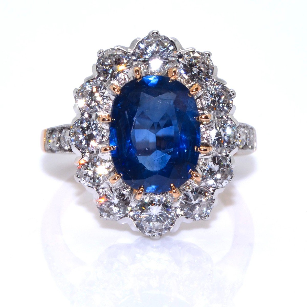 Bague Pompadour Saphir Et Diamants