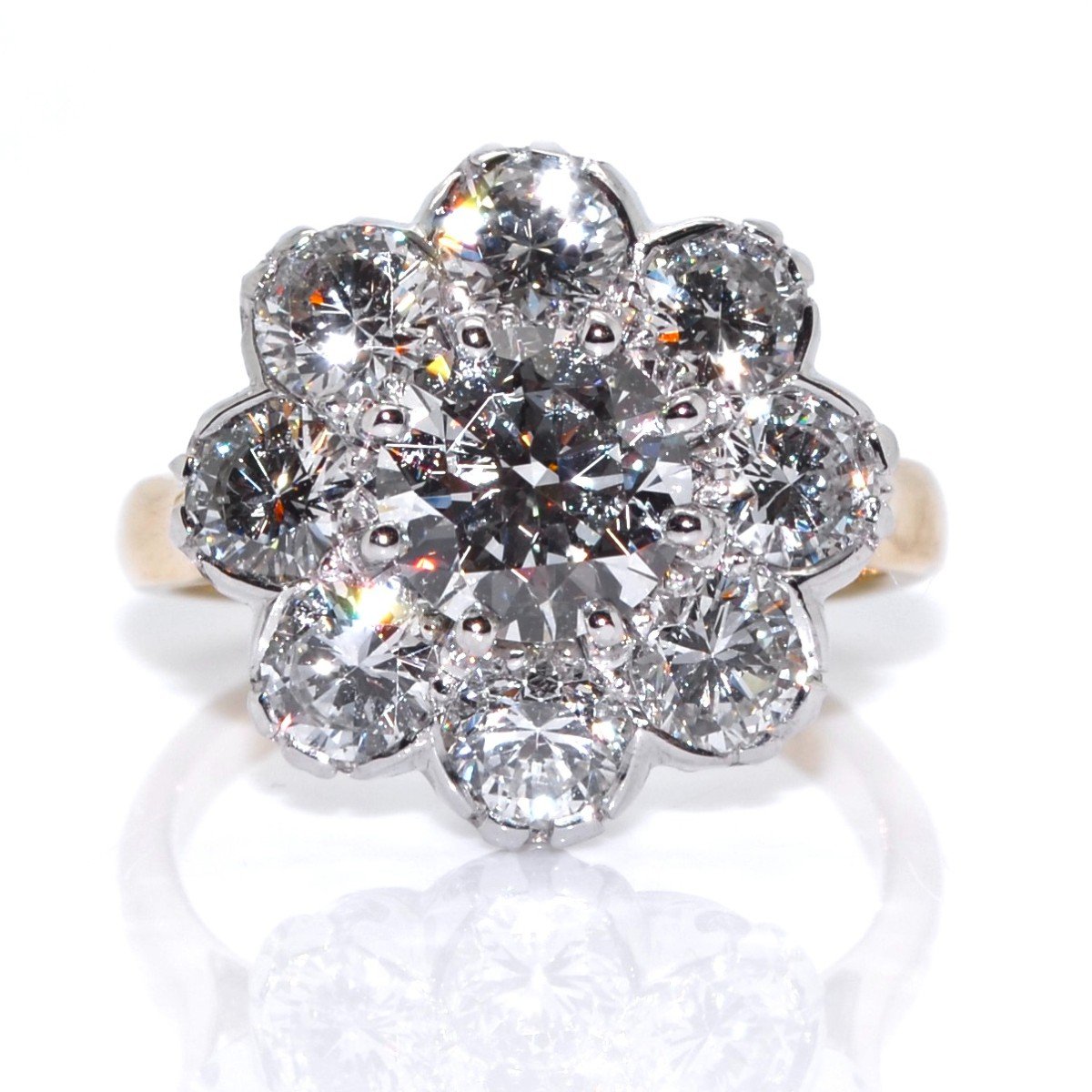 Pompadour Diamond Ring