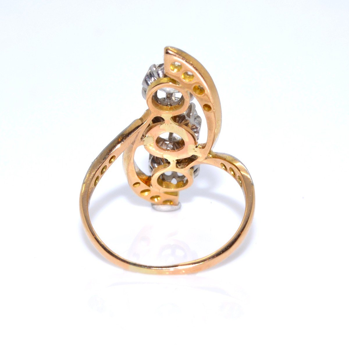 Art-nouveau Trilogy Diamond Ring-photo-4