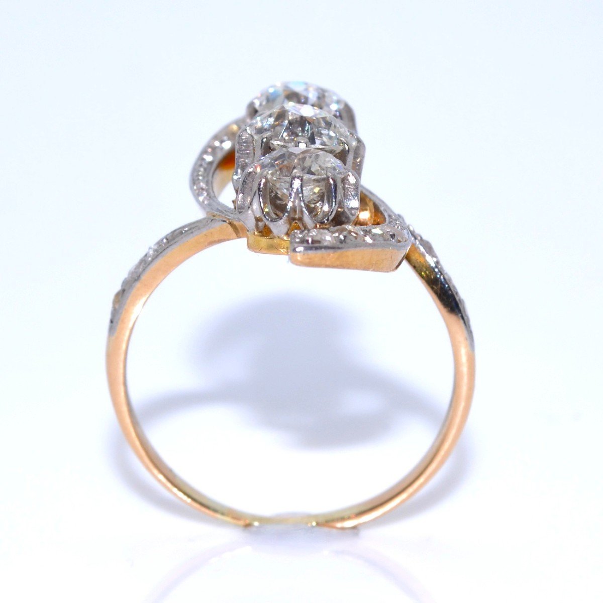 Art-nouveau Trilogy Diamond Ring-photo-1