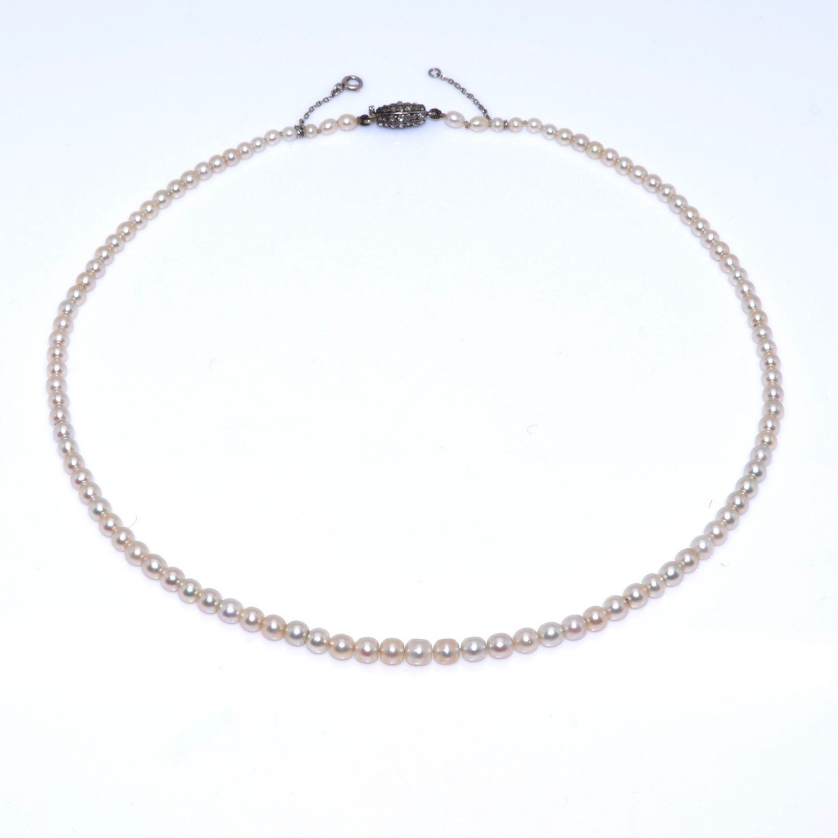 Collier choker de perles fines-photo-4