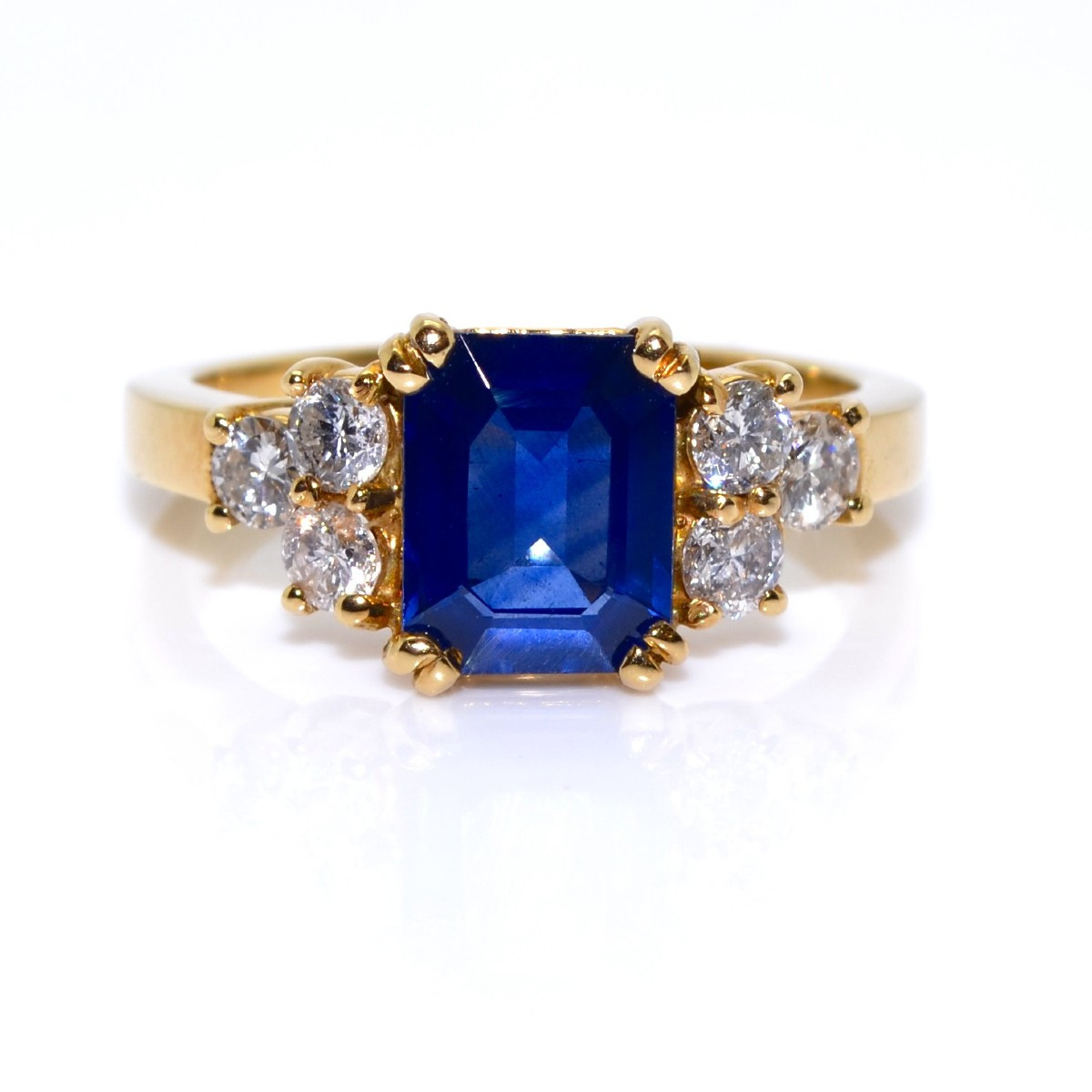 Sapphire And Diamond Ring