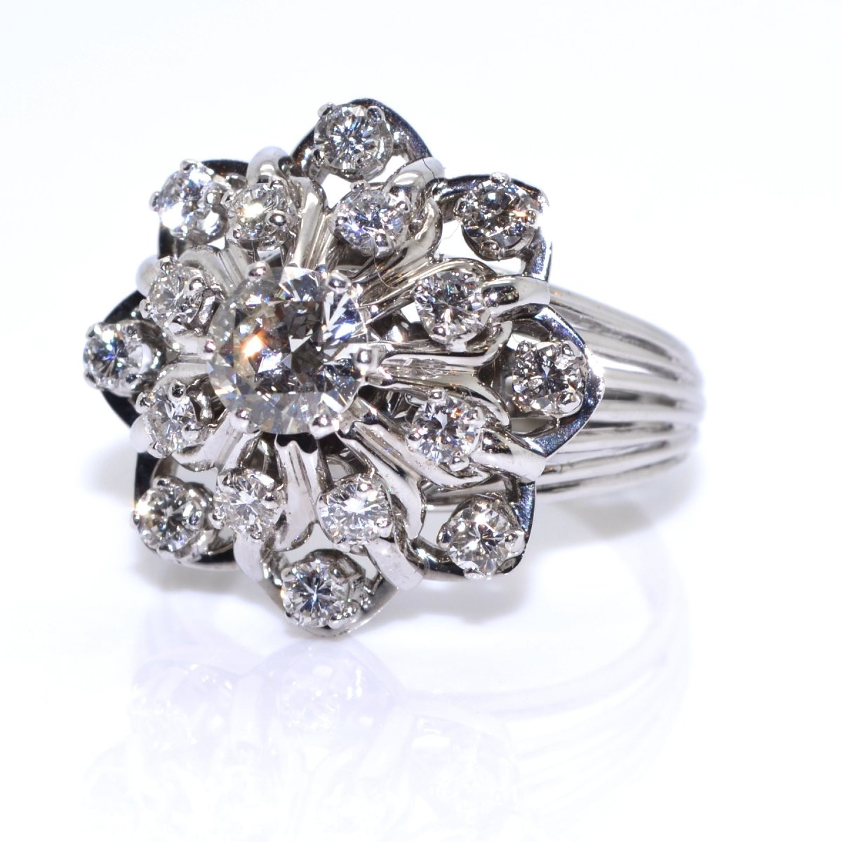 Bague Marguerite Diamants-photo-4