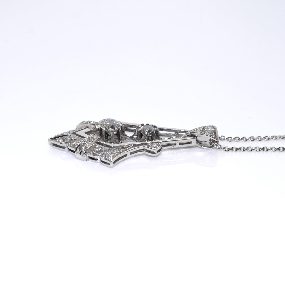 Art Deco Diamond Pendant-photo-3