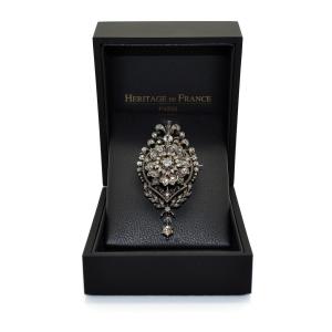 Antique Diamonds Brooch-pendant