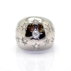 Art Deco Bombe Diamond Ring