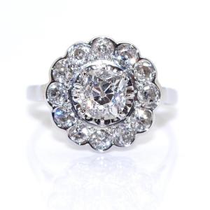 Diamond Daisy Ring