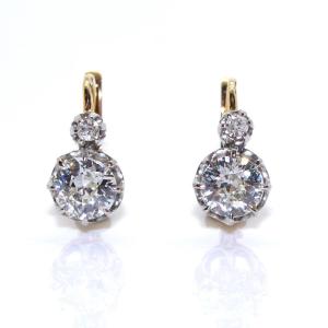 Dormeuses Diamond Earrings