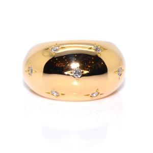 Bague Boule Constellation En Or Et Diamants