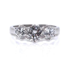 Bague Trilogie Diamants 1,64ct Total