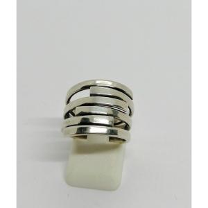 Silver Ring, Multi-ring Style Model, Vintage.