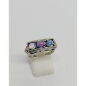 Silver, Amethyst And Opal Ring, Work Circa 1925.