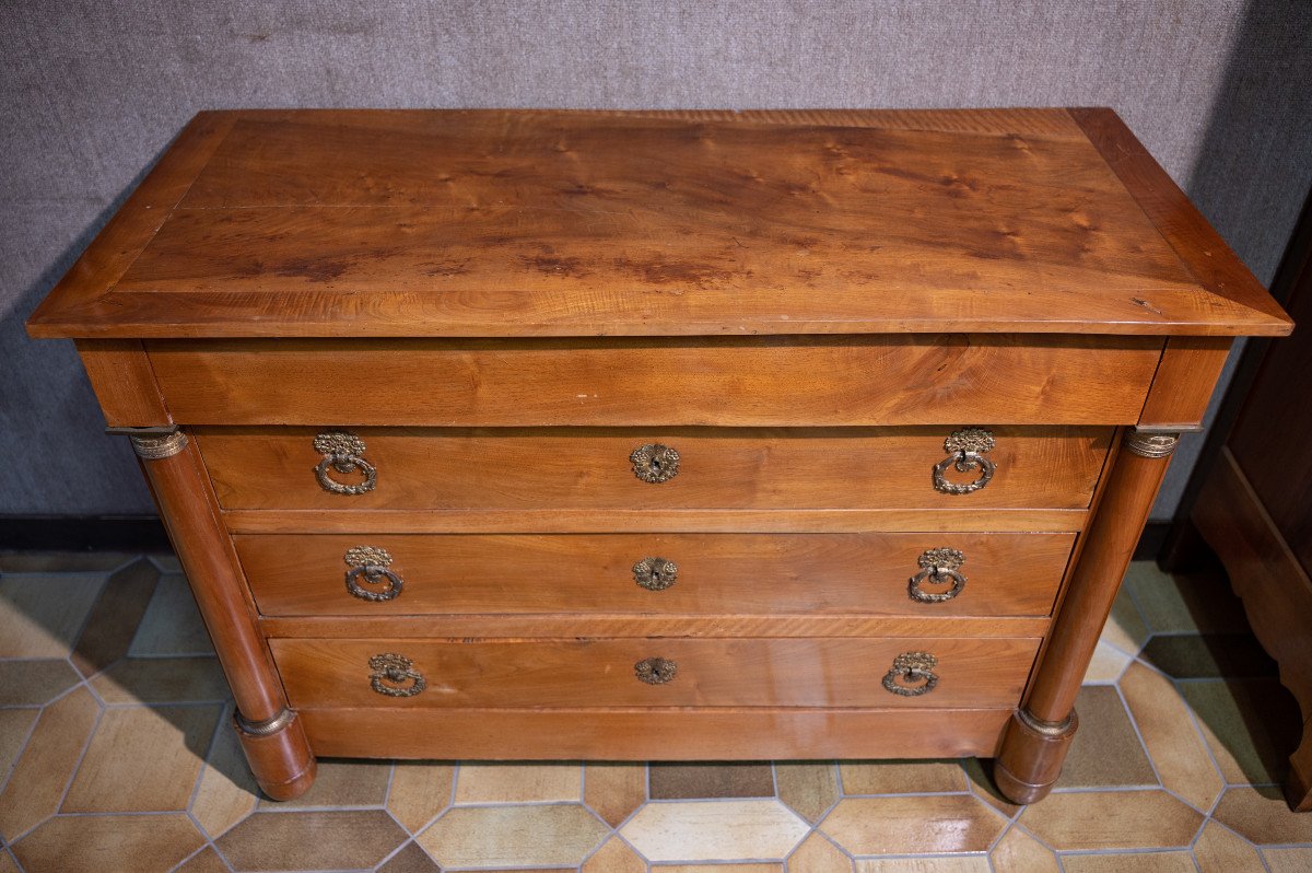 Commode Empire En Noyer-photo-2