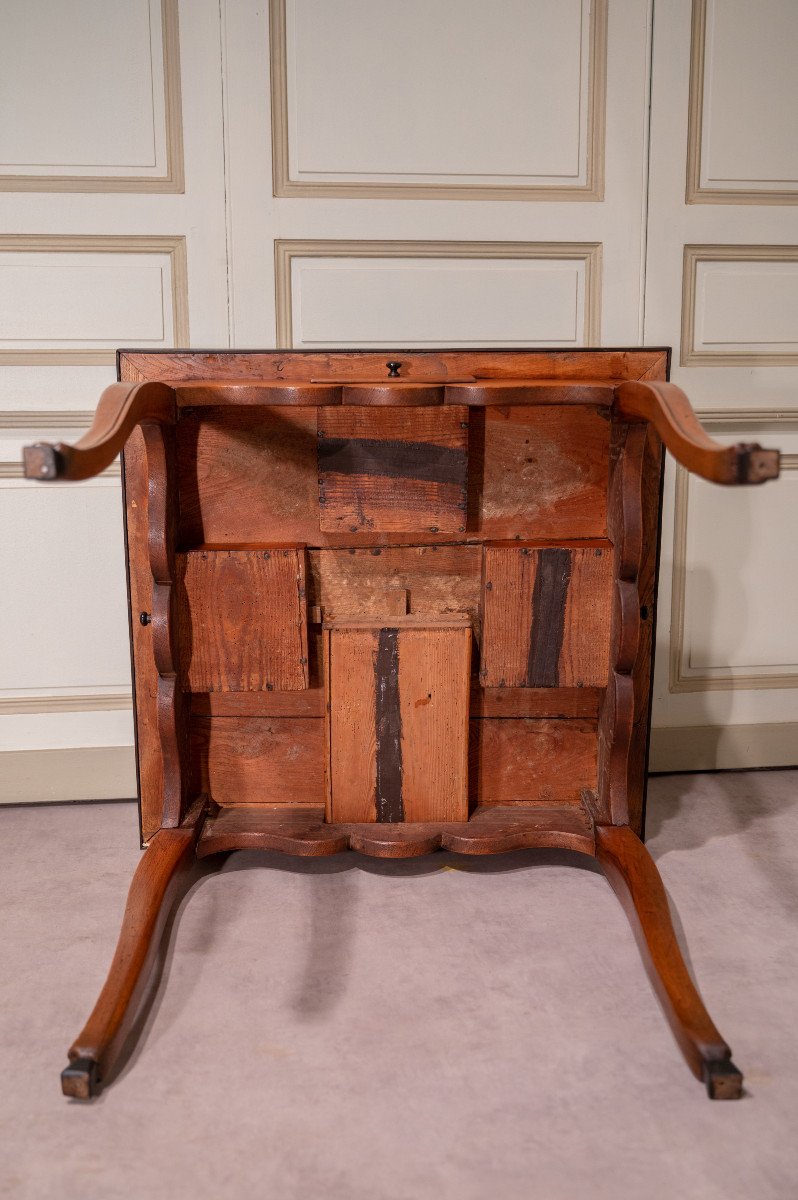 Louis XV Games Table In Walnut-photo-2