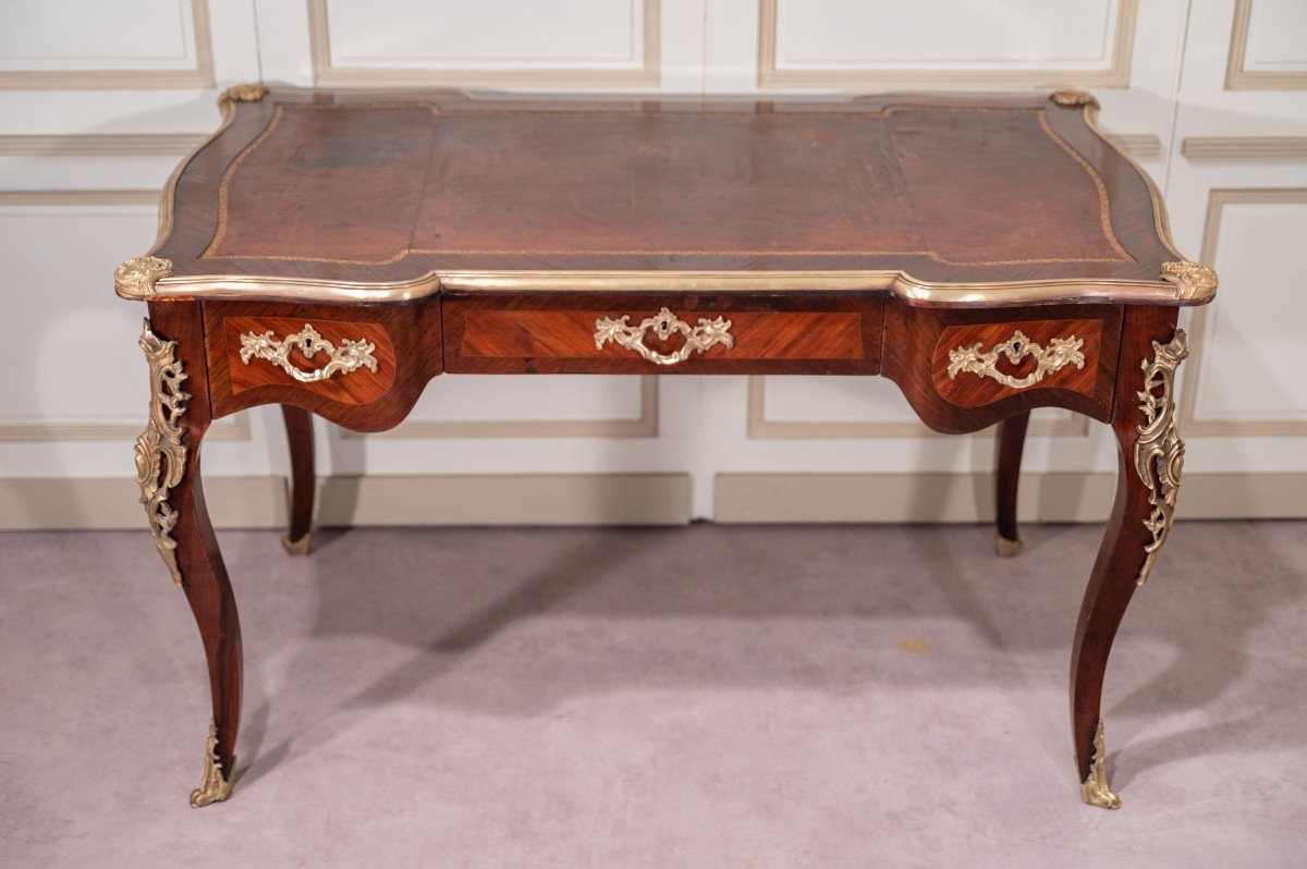 Bureau Plat De Style Louis XV-photo-2