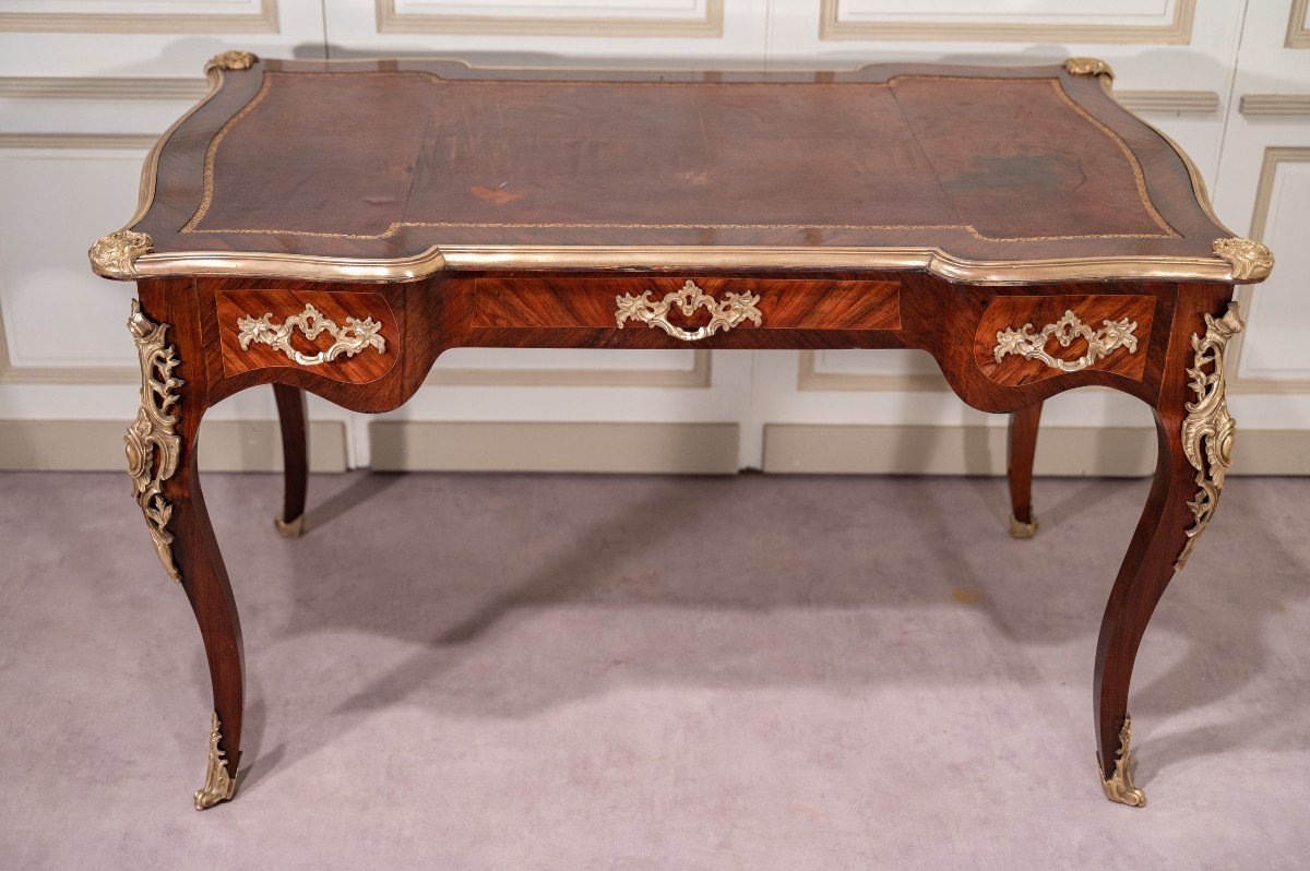 Bureau Plat De Style Louis XV-photo-4