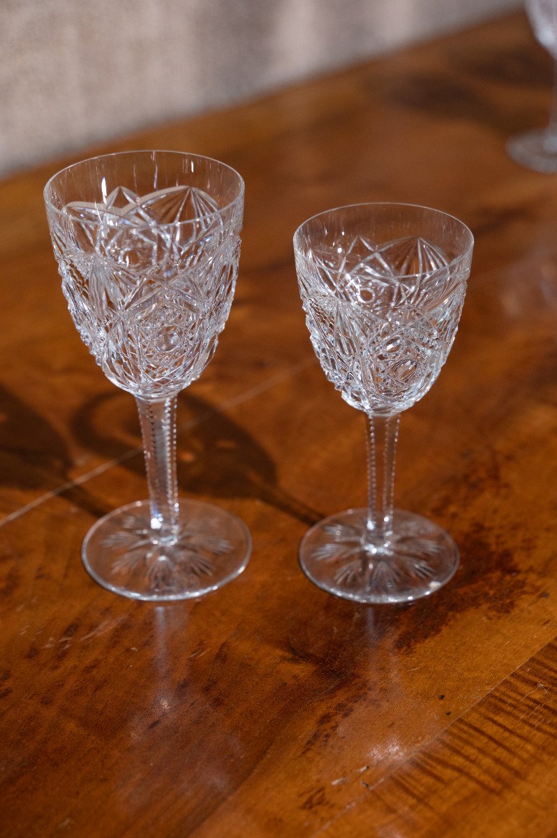 Suite Of Baccarat Crystal Glasses-photo-3