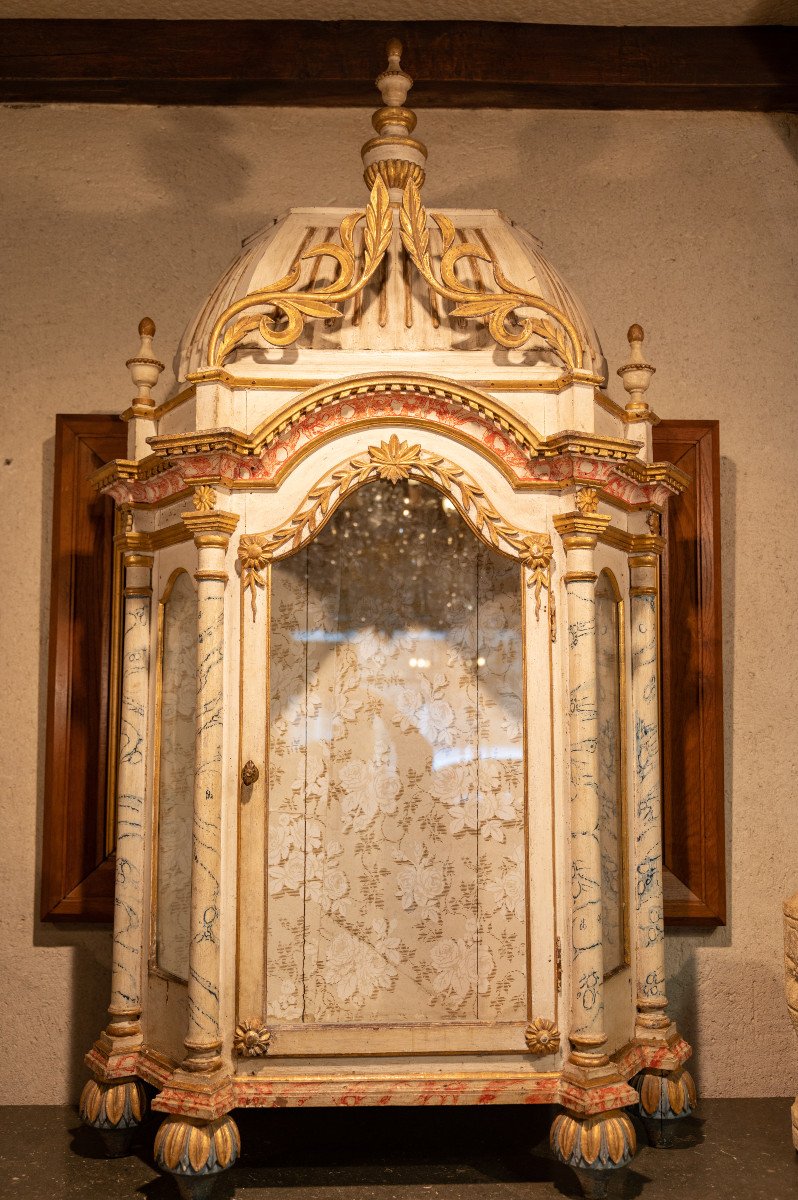 Baroque Style Oratory Polychrome Wood-photo-4