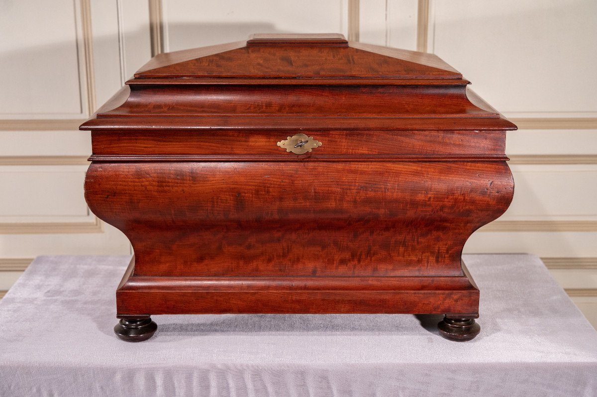 19th Century Mahogany Wedding Chest