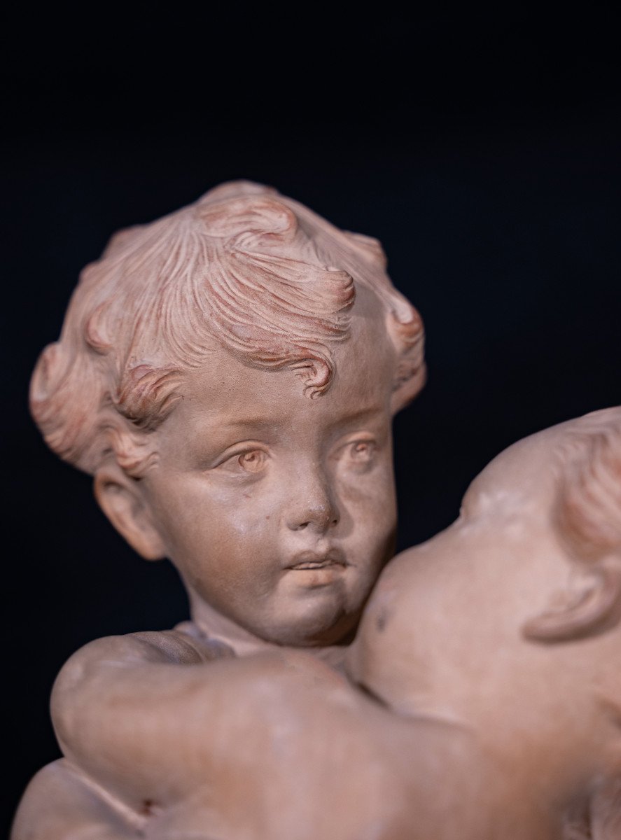 Terracotta Cherubs Signed Gori-photo-1