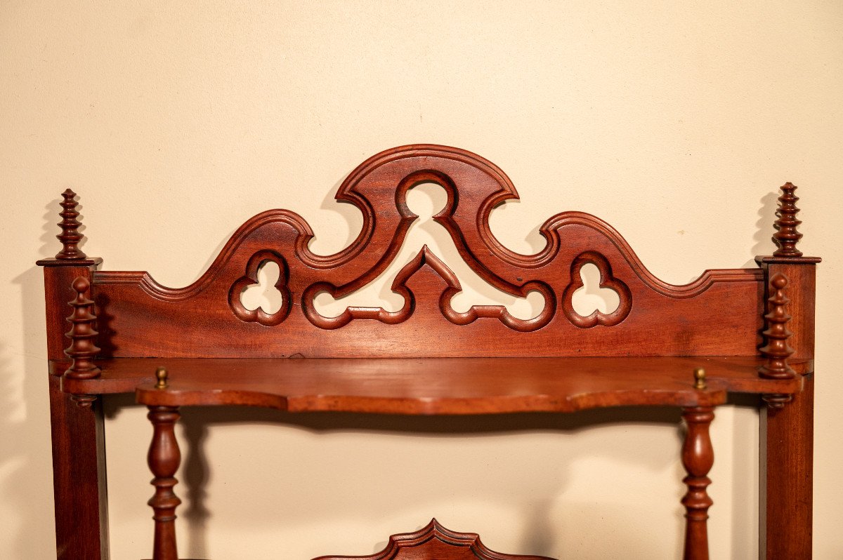 Napoleon III Mahogany Shelves-photo-1