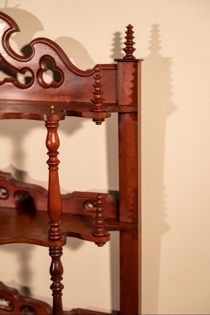 Napoleon III Mahogany Shelves-photo-2