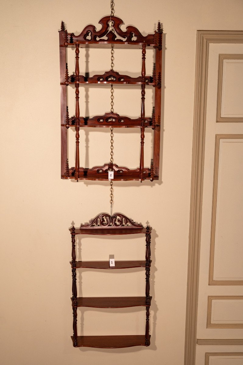 Napoleon III Mahogany Shelves