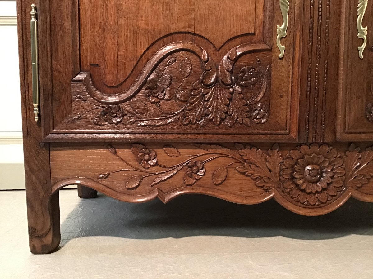 Buffet 3/4 Normand En Chêne Dit « commode » 19ème Siècle -photo-4