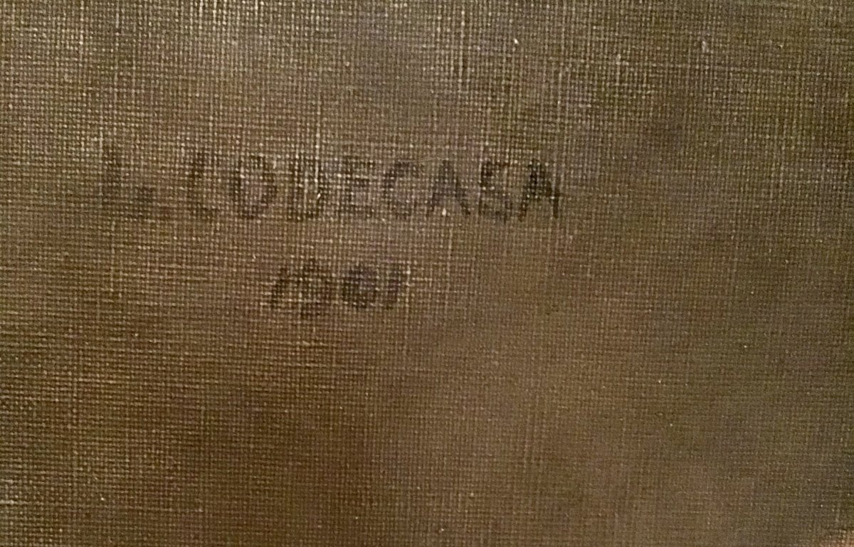 Louise Codecasa Portrait D’une Jeune Fille Huile Sur Toile 1901-photo-3