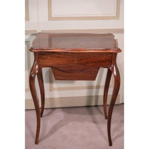 Work Table Called "worker" In Rosewood Veneer