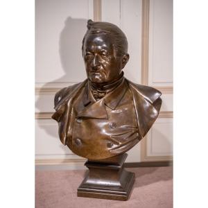 Buste En Bronze  Adolphe Thiers