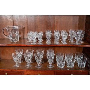 Suite Of St Louis Crystal Glasses