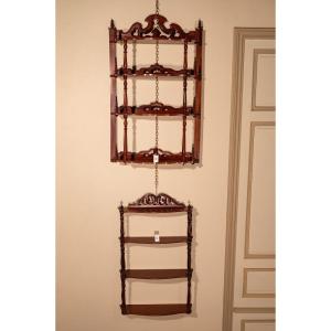 Napoleon III Mahogany Shelves