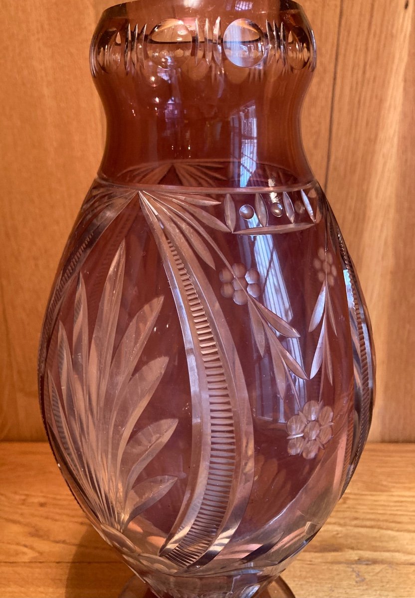 Vase « obus » Cristal De Bohème -photo-5