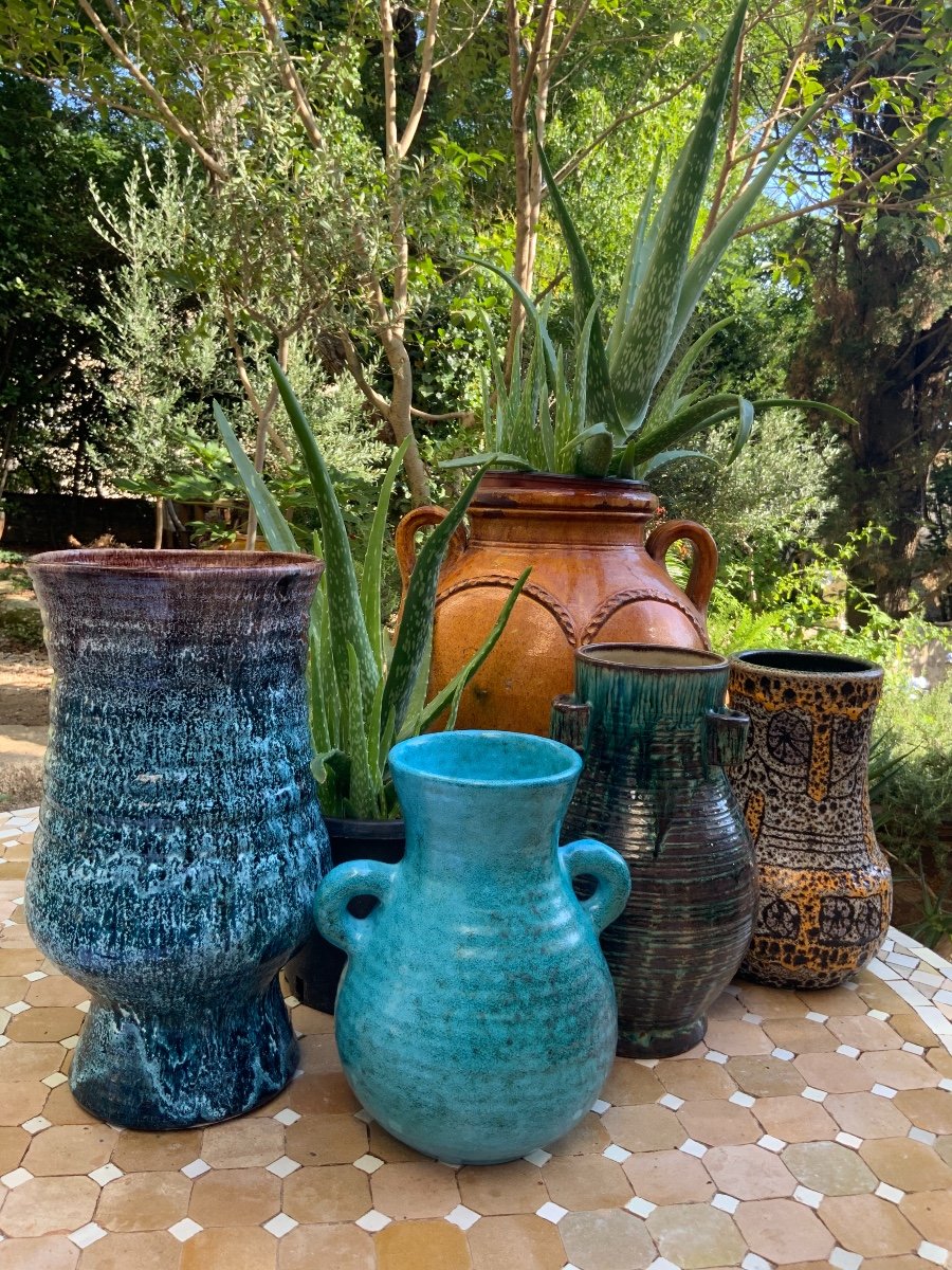 Large Accolay Ceramic Vase 1950´-photo-4